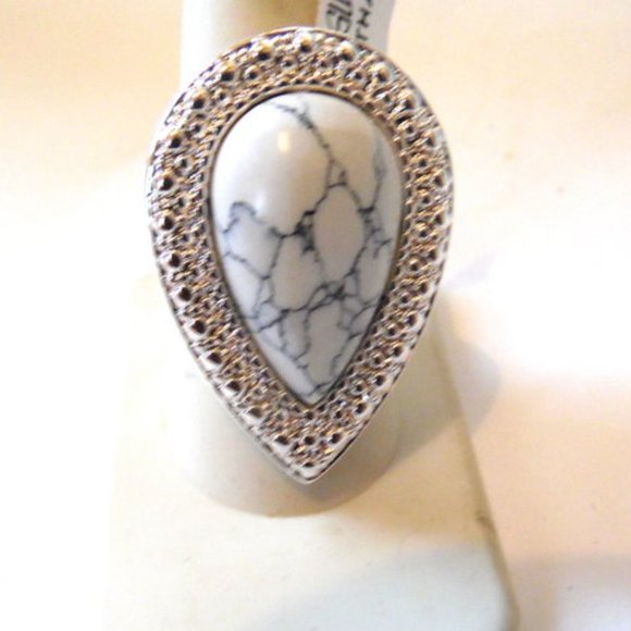 Samantha Wills Silvertone Bohemian Bardot Ring Size 8 - Picture 6 of 6